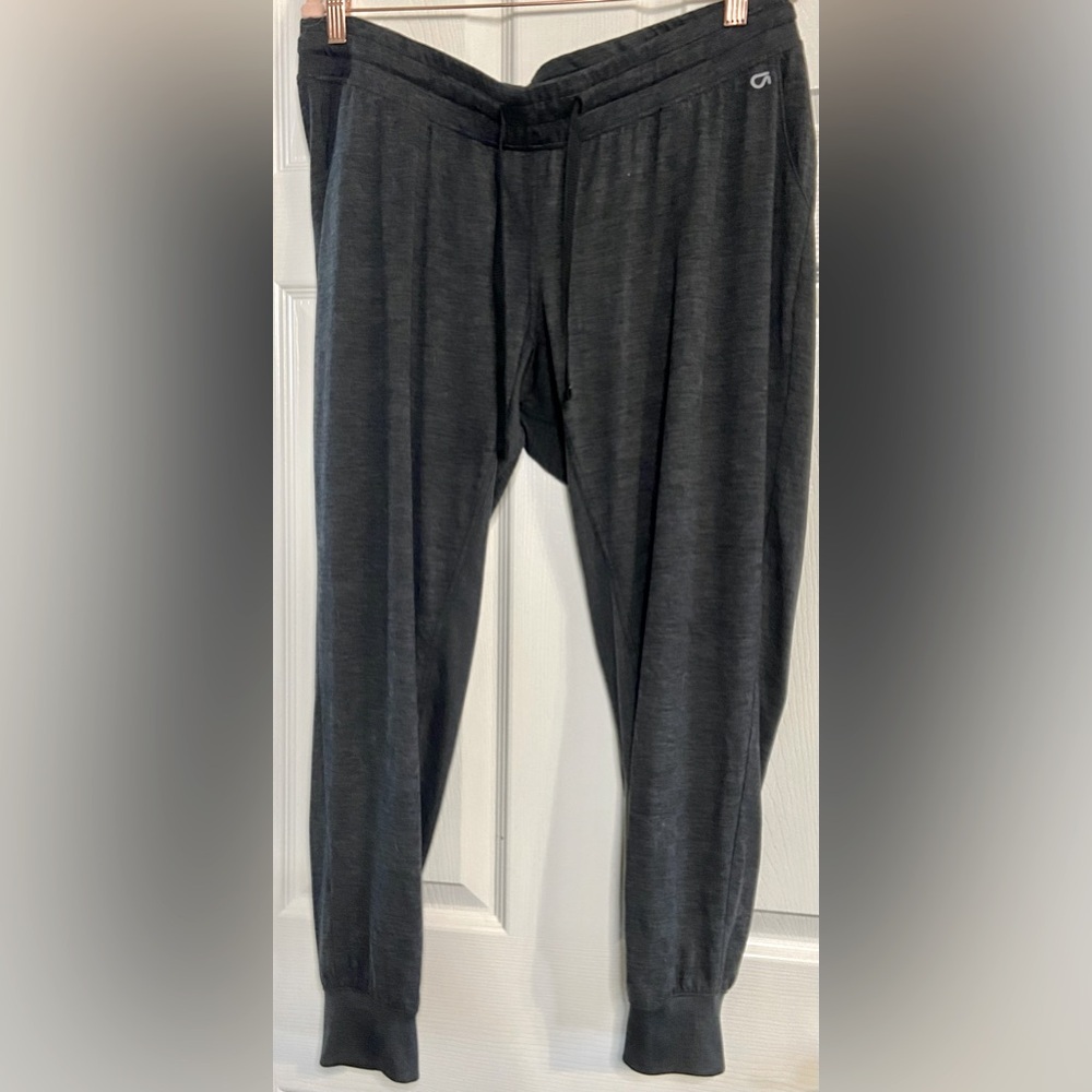 Gap fit Maternity Soft Brushed Tech Jersey Grey Joggers Size L